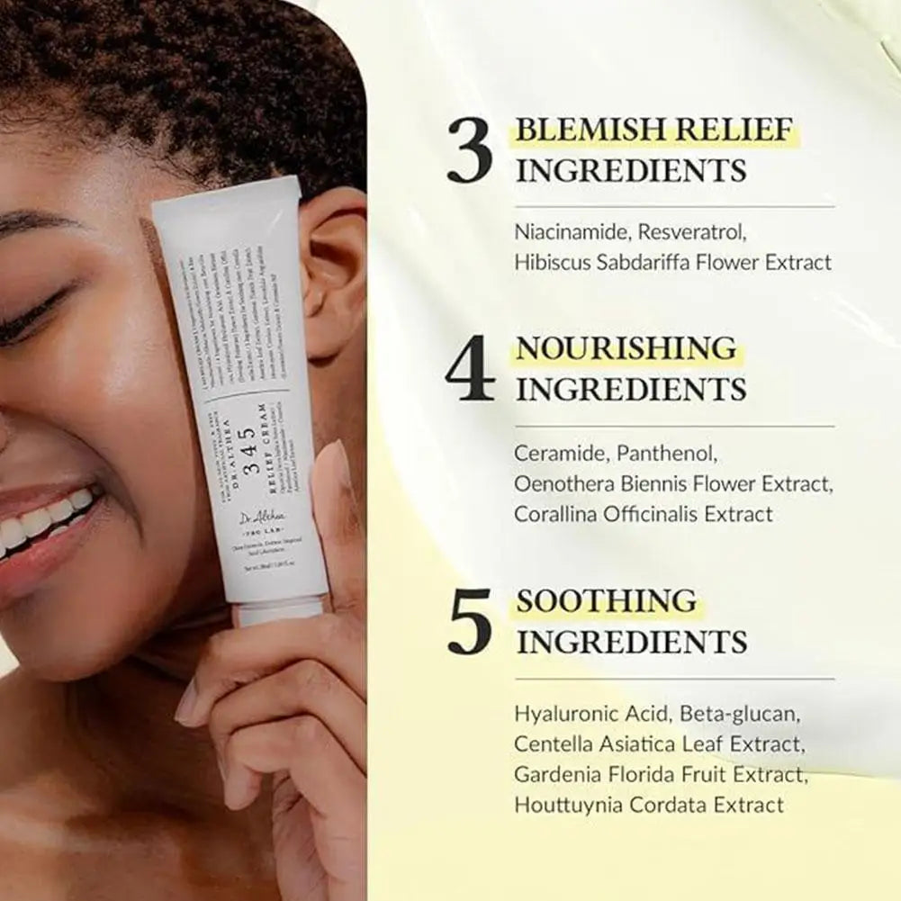 Korean Skin Care -  Intensive Repair 345 Relief Cream, VC Boosting Serum, 345 Whitening Cream, Relief Essence, Cleansing Balm