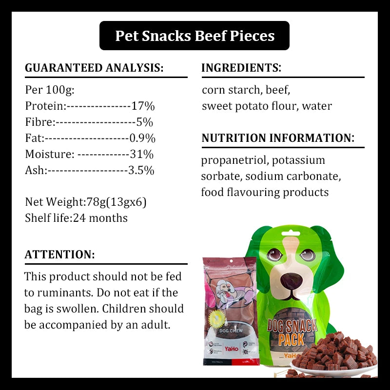 Dog Snacks Beef Particles Appetising Digesting