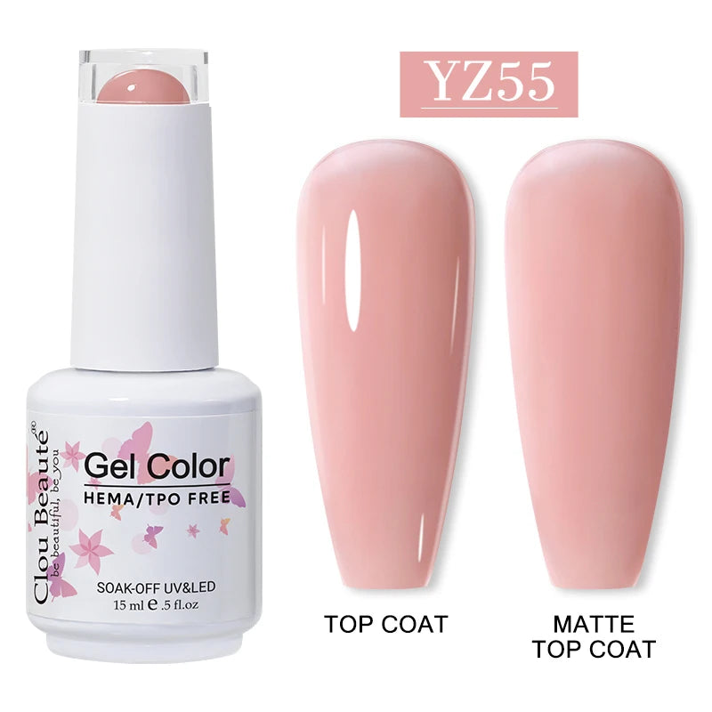Clou Beaute 15ml HEMA/TPO-Free UV Gel Polish (Classic Red Collection)