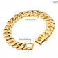 32mm Metal Pet Choker Large Dog Collar Gold Silver Stainless Steel Chain Dog Accessories for Cane Corso Labrador Rottweiler