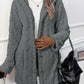 Women’s Thick Plush Hooded Cardigan