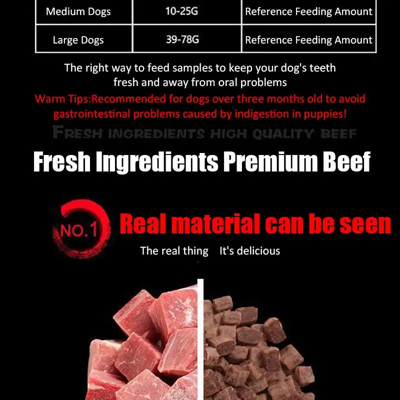 Dog Snacks Beef Particles Appetising Digesting