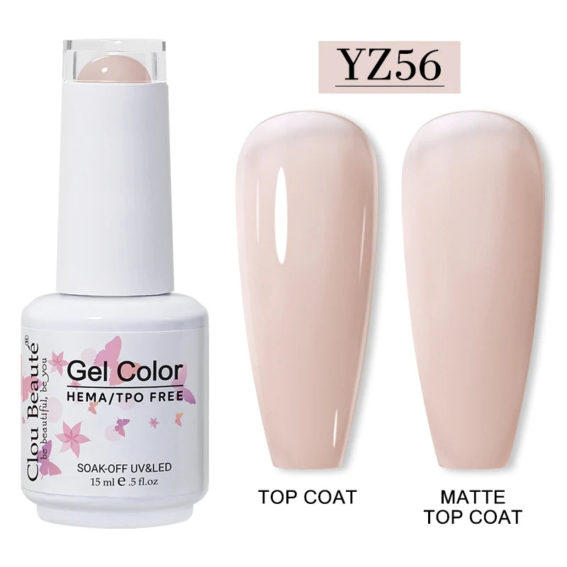 Clou Beaute 15ml HEMA/TPO-Free UV Gel Polish (Classic Red Collection)