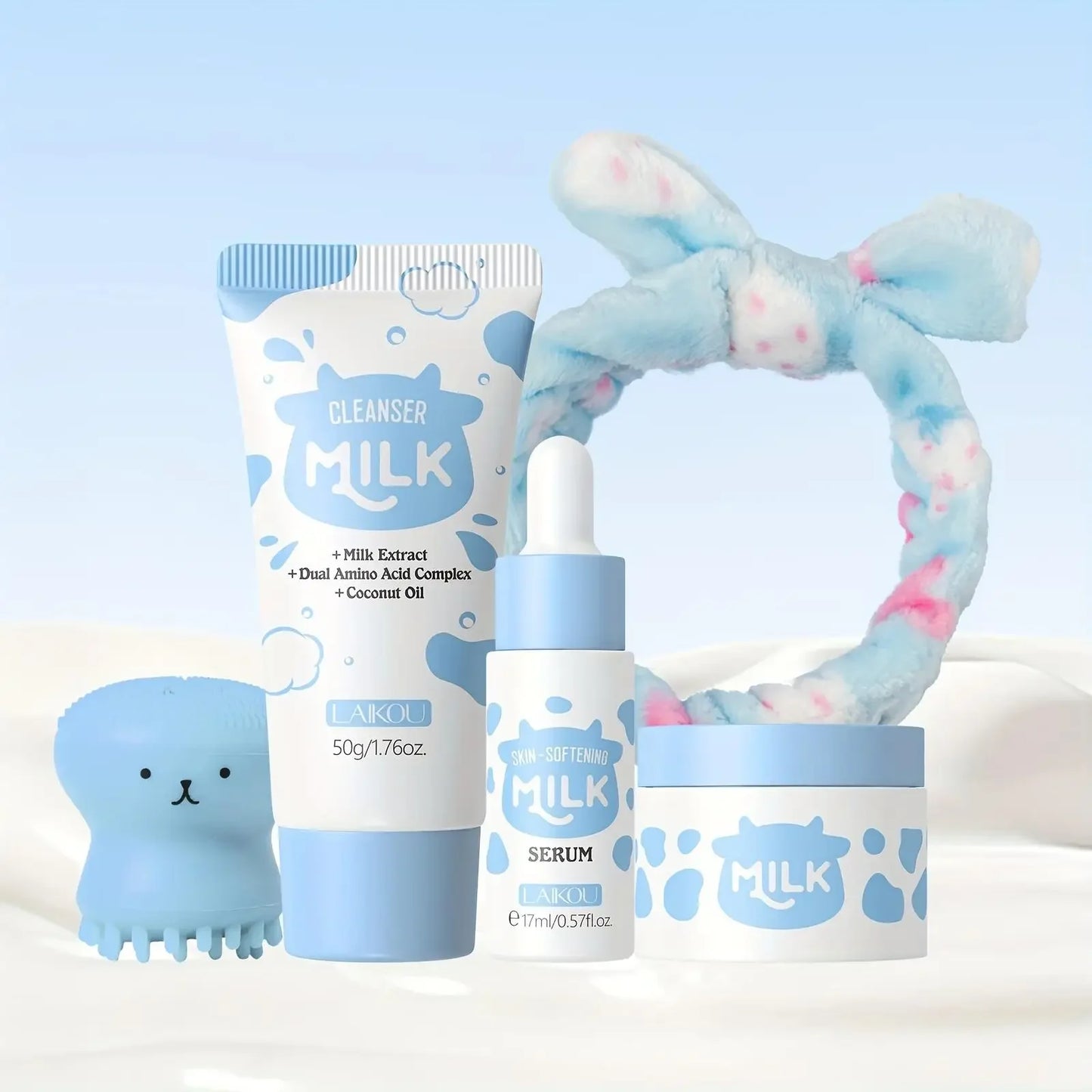 Milk Skincare Set - Hypoallergenic and Moisturizing