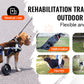 SucceBuy 2 Wheels Dog Wheelchair for Back Legs Pet Wheelchair Dog Cart/Wheelchair for Disabled Paralysis Hind Limb Weak Pet